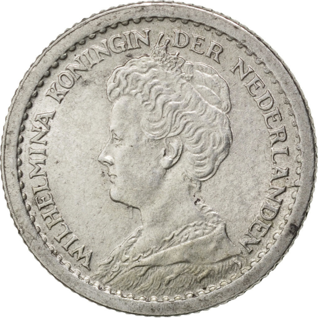 NETHERLANDS, 10 Cents, 1914, KM #145, MS(63), Silver, 15, 1.39