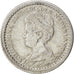 NETHERLANDS, 10 Cents, 1915, KM #145, EF(40-45), Silver, 15, 1.38
