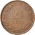 Moneta, Holandia, Wilhelmina I, 2-1/2 Cent, 1894, EF(40-45), Bronze, KM:108.2