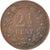 Moneta, Holandia, Wilhelmina I, 2-1/2 Cent, 1898, AU(50-53), Bronze, KM:108.2