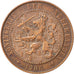 NETHERLANDS, 2-1/2 Cent, 1906, KM #134, EF(40-45), Bronze, 23.5, 3.89