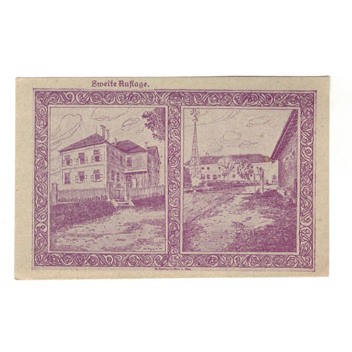 Geldschein, Österreich, Holzhausen O.Ö. Gemeinde, 20 Heller, village, 1920