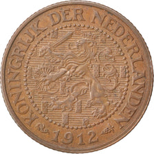 Coin, Netherlands, Wilhelmina I, 2-1/2 Cent, 1912, AU(50-53), Bronze, KM:150