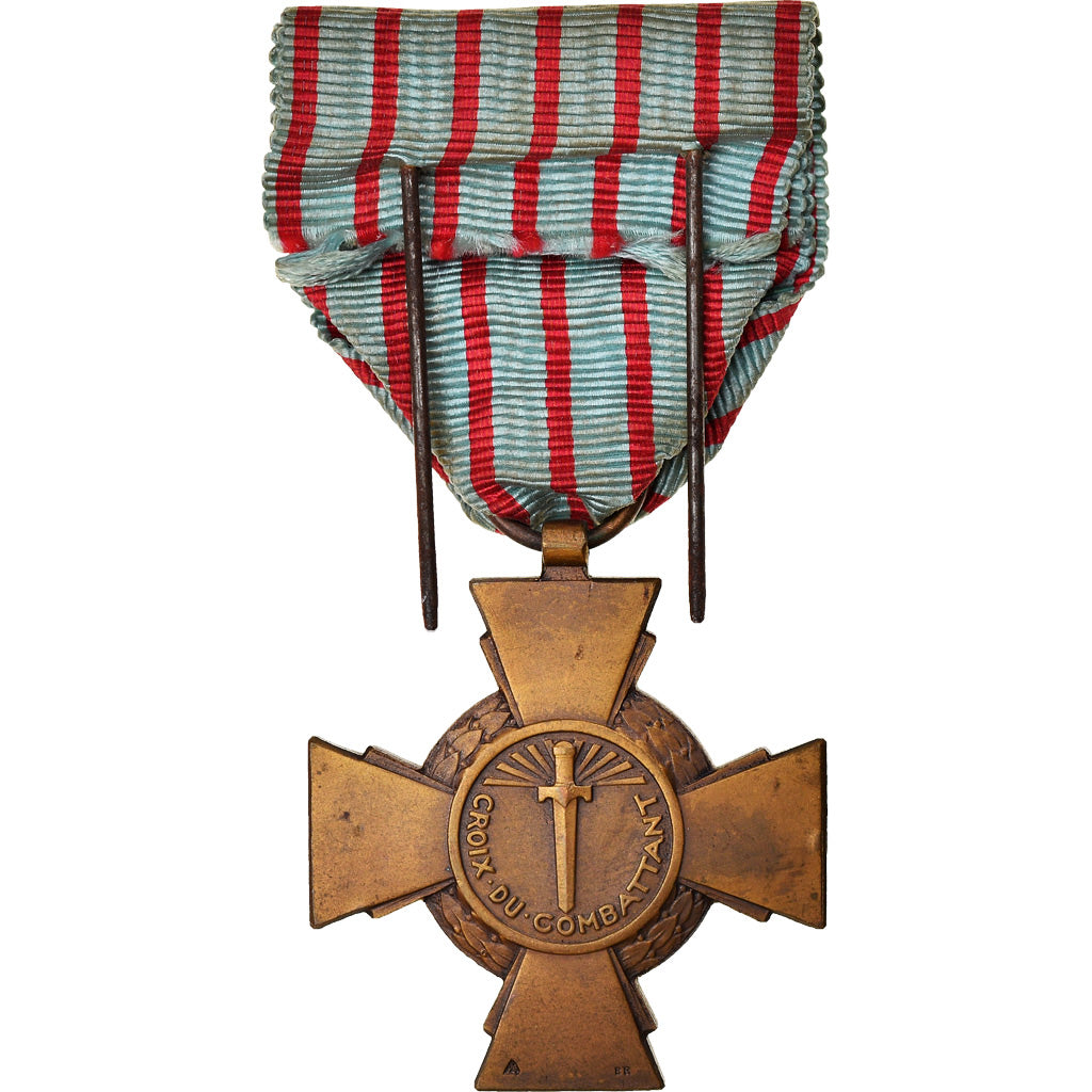 France, Croix du Combattant, Medal, Very Good Quality, Bronze, 36