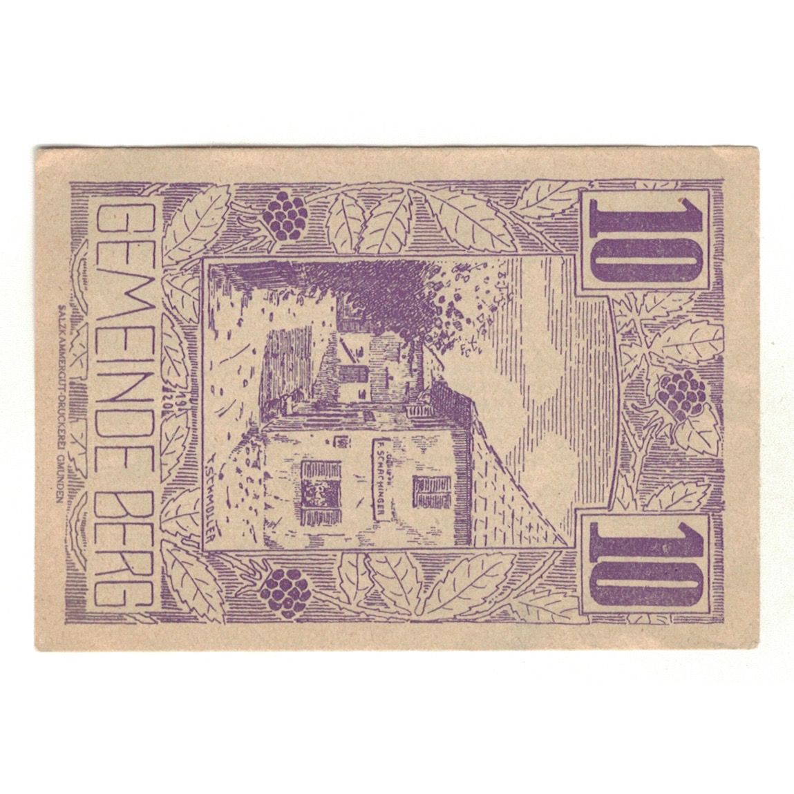 Geldschein, Österreich, 10 Heller, Texte, 1920, 1920-06-27, VZ, Mehl:FS 81