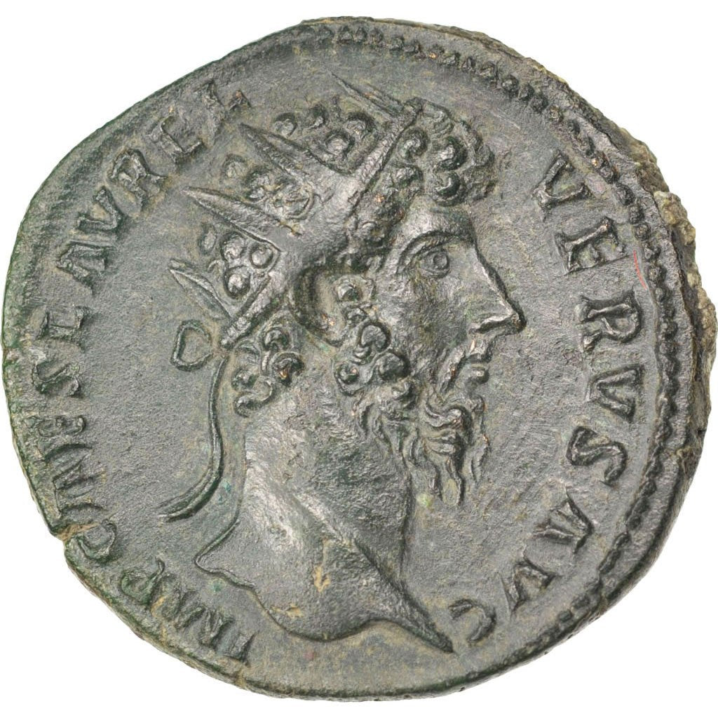 Lucius Verus, Dupondius, Roma, AU(55-58), Bronze, RIC #1292, 12.73