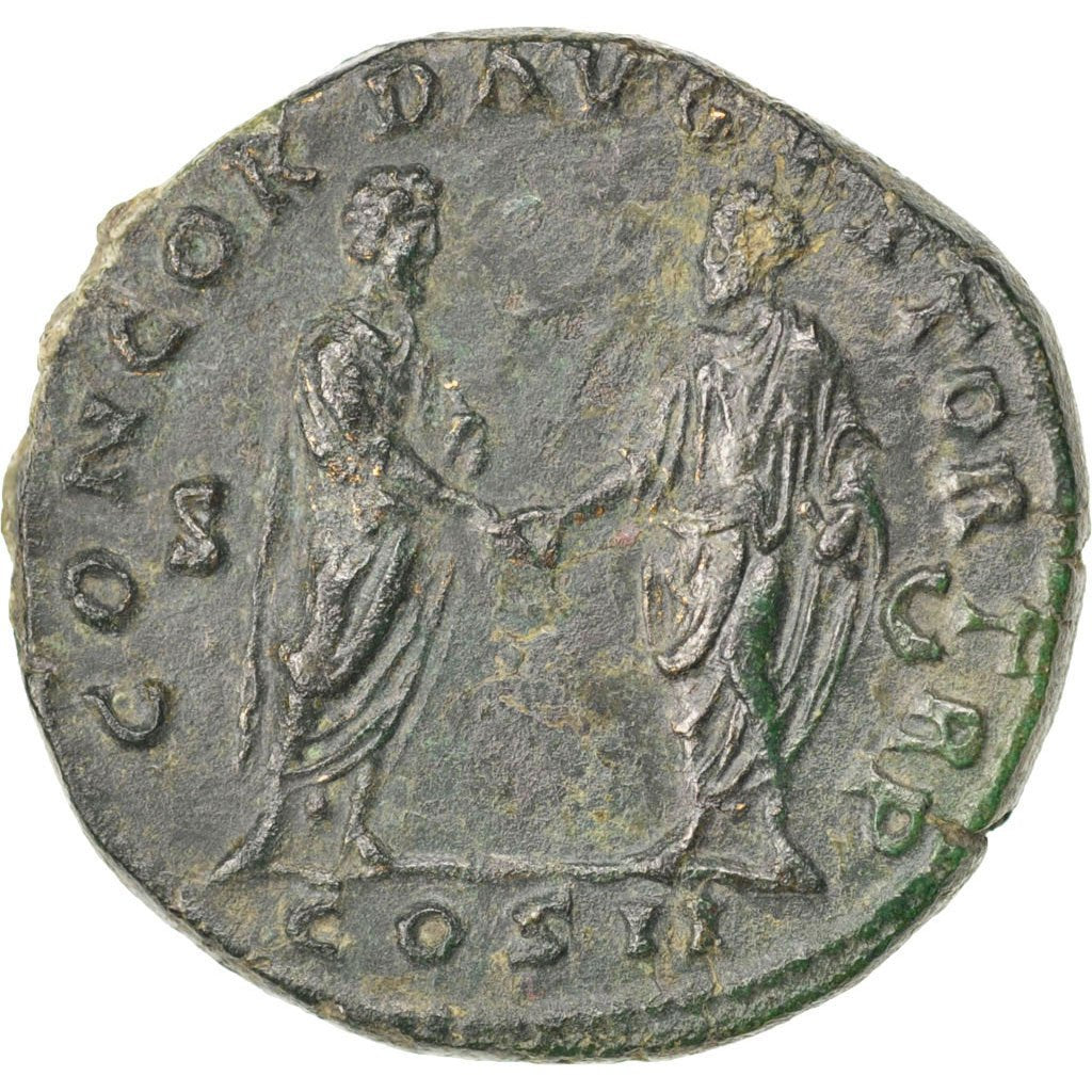 Lucius Verus, Dupondius, Roma, AU(55-58), Bronze, RIC #1292, 12.73