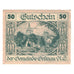 Geldschein, Österreich, Grünau N.Ö. Gemeinde, 50 Heller, Texte, 1920