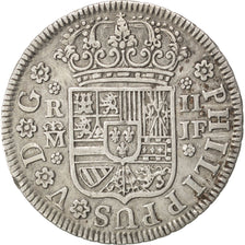 SPAIN, 2 Reales, 1737, Madrid, KM #296, AU(50-53), Silver, 5.73