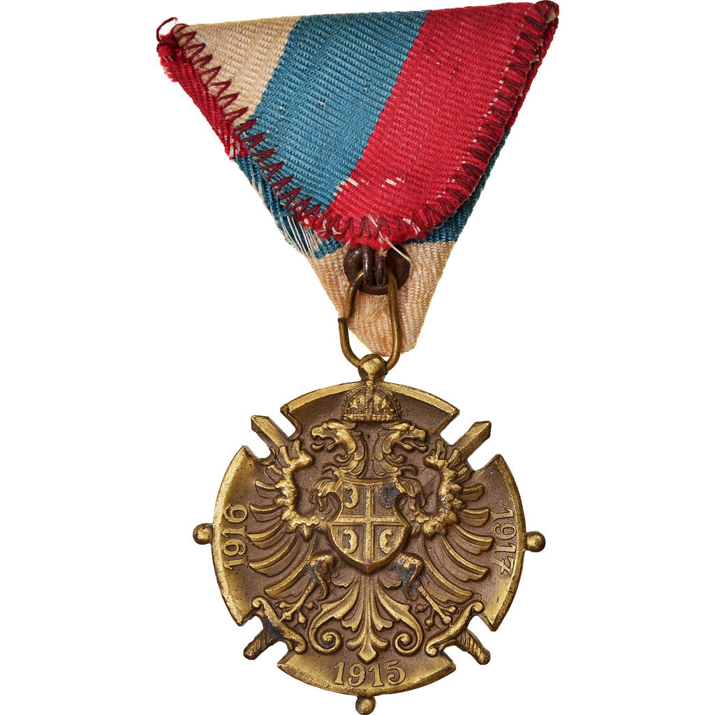 Serbia, Médaille commémorative de Serbie, medalla, 1914-1918, Excellent