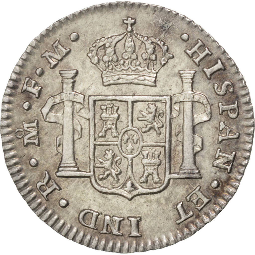 MEXICO, 1/2 Real, 1799, Mexico City, KM #72, MS(63), Silver, 1.70
