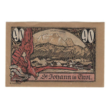 Billet, Autriche, St. Johann in Tirol, Tirol Gemeinde, 90 Heller, personnage