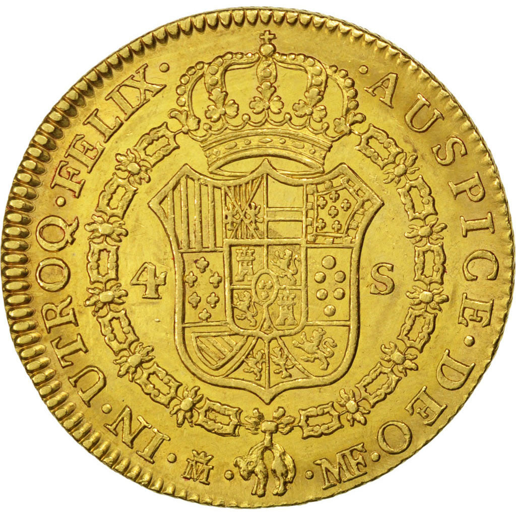 Moneda, España, Charles IV, 4 Escudos, 1792, Madrid, SC, Oro, KM:436.1