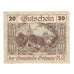 Geldschein, Österreich, Grünau N.Ö. Gemeinde, 20 Heller, Texte, 1920