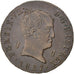 SPAIN, 8 Maravedis, 1827, Jubia, KM #502.1, AU(50-53), Copper, 10.08