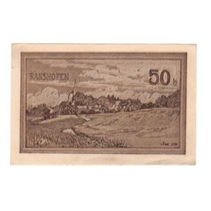 Banknote, Austria, Ranshofen O.Ö. Gemeinde, 50 Heller, Texte, 1920, 1920-11-30