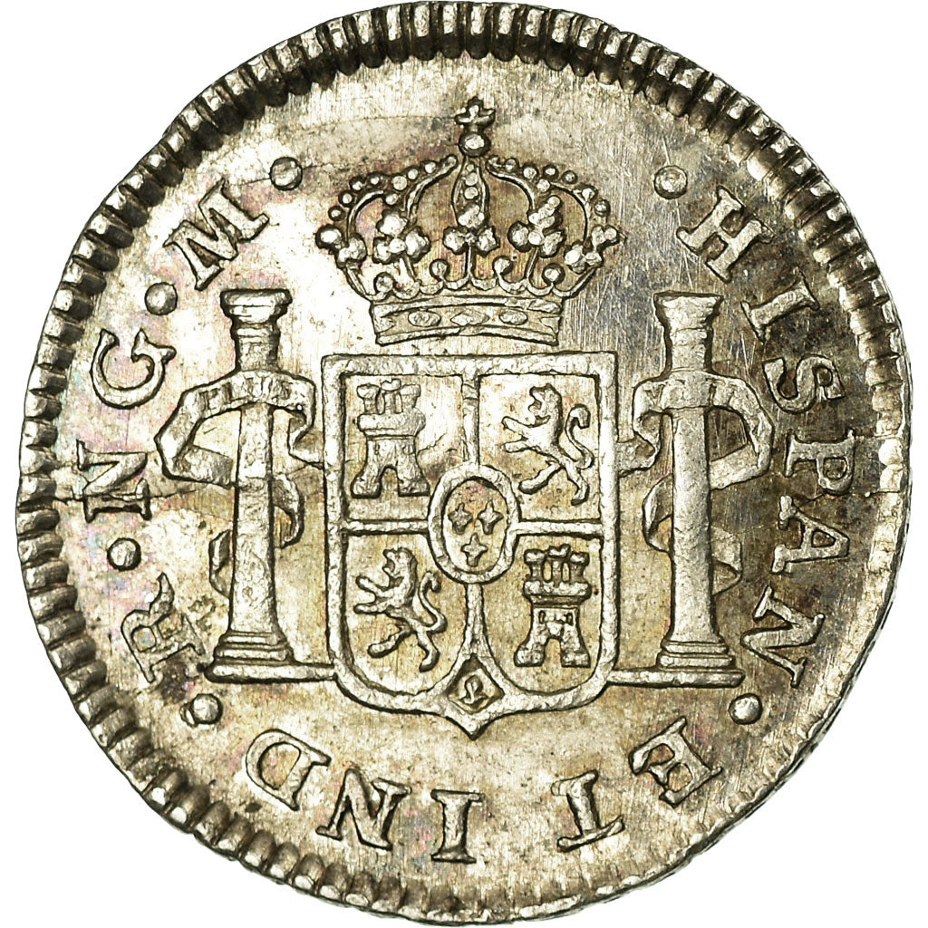 Coin, Guatemala, Ferdinand VII, 1/2 Réal, 1821, Nueva Guatemala, Nueva