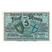 Banknote, Germany, Lyck Stadt, 5 Pfennig, paysage, 1920, 1920-10-01, AU(55-58)