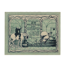 Banknote, Germany, Niederlahnstein Stadt, 25 Pfennig, personnage, 1917