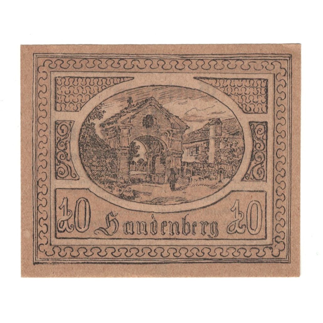 Banconote, Austria, Handenberg O.Ö. Gemeinde, 10 Heller, village, 1920