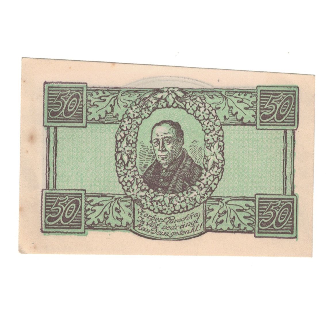 Banknote, Austria, Waldneukirchen O.Ö. Gemeinde, 50 Heller, paysage, AU(55-58)