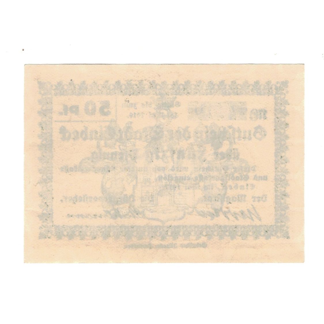 Banconote, Germania, Einbeck Stadt, 50 Pfennig, N.D, 1919, 1919-05-15, SPL-