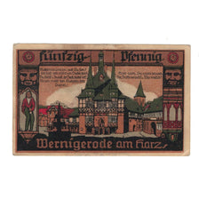 Banknote, Germany, Wernigerode Stadt, 50 Pfennig, village, 1920, 1920/12/20