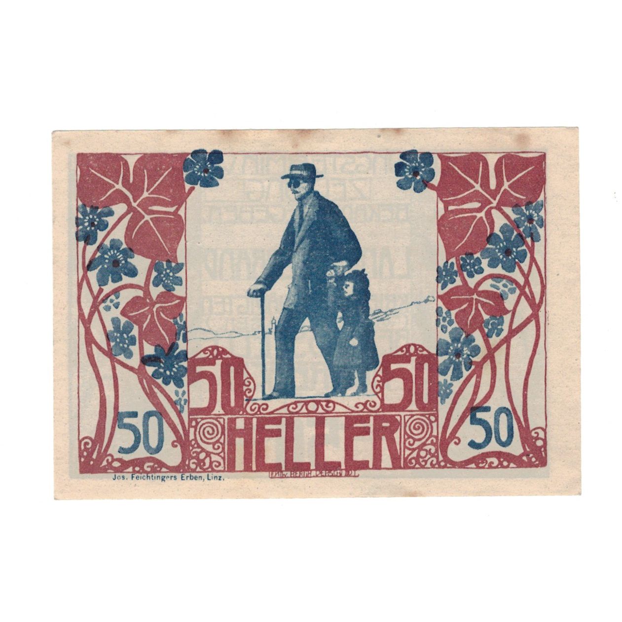 Banknote, Austria, Rohrbach O.Ö. Prv. Landesverband der Kriegsbeschädigten, 50