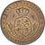 Coin, Spain, Isabel II, 1/2 Centimo, 1867, Barcelone, AU(55-58), Copper