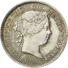 SPAIN, Real, 1859, Madrid, KM #606.2, graded, PCGS, MS(64), Silver, 1.30