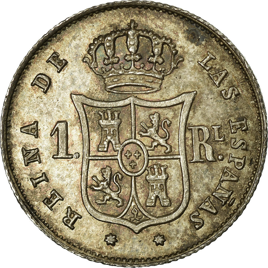 Coin, Spain, Isabel II, Real, 1852, Sevilla, AU(55-58), Silver, KM:598.3