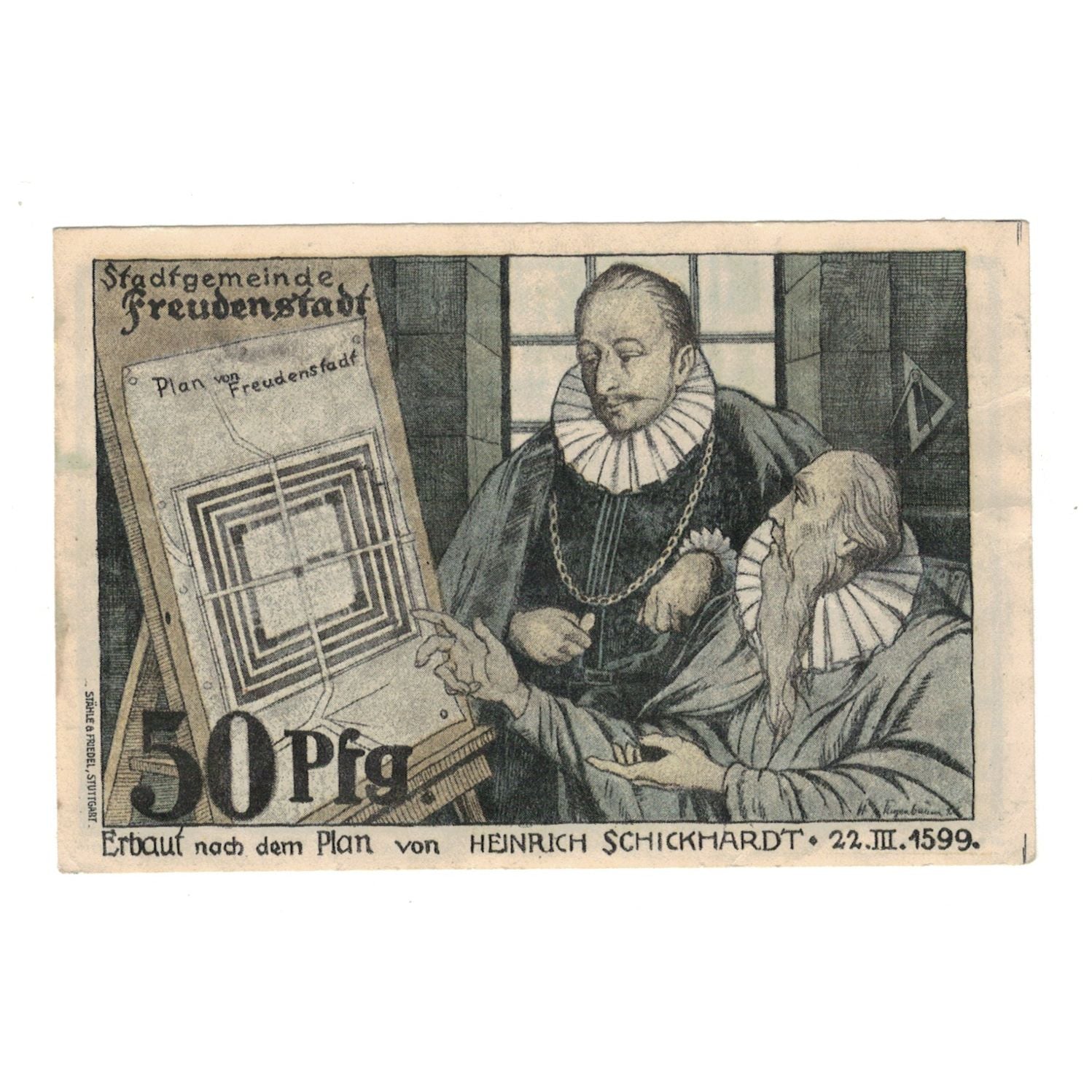 Banknote, Germany, freudenstadt, 50 Pfennig, personnage 2, 1921, 1923_12_01