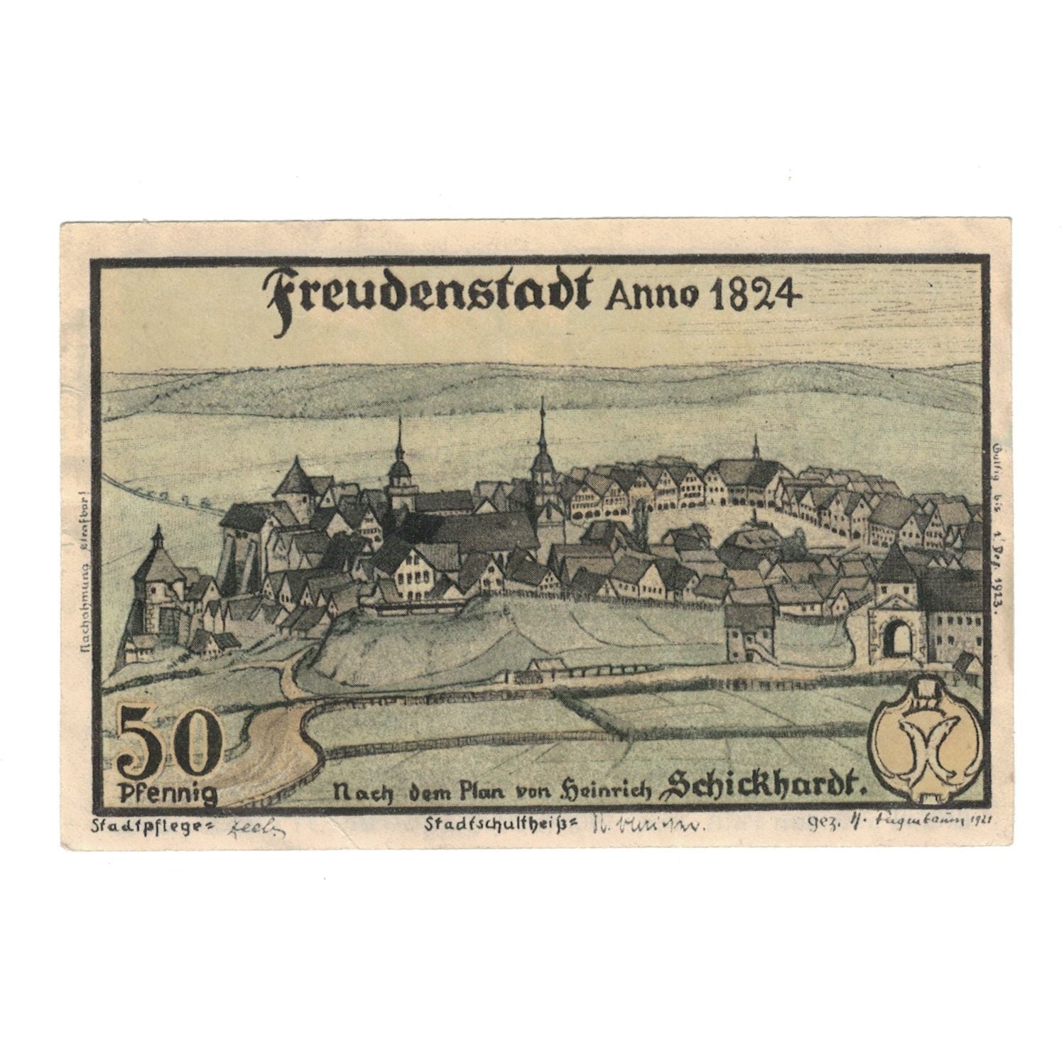 Banknote, Germany, freudenstadt, 50 Pfennig, personnage 2, 1921, 1923_12_01