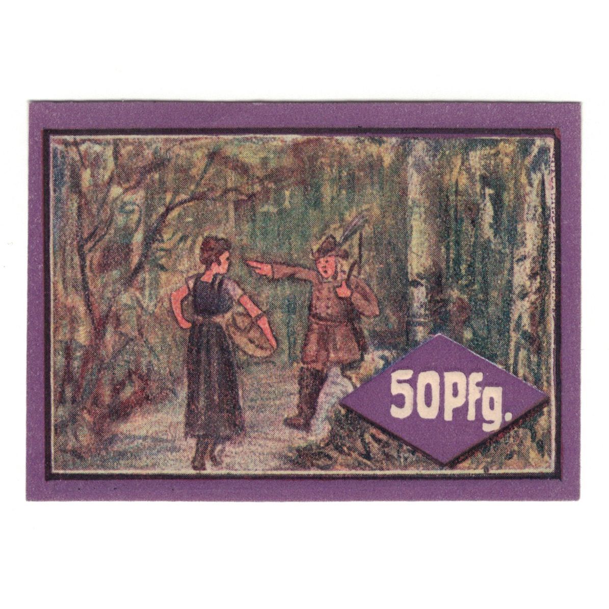Banknote, Germany, HOCKENSBULL, 50 Pfennig, paysage, 1921, AU(55-58), Mehl:614.1