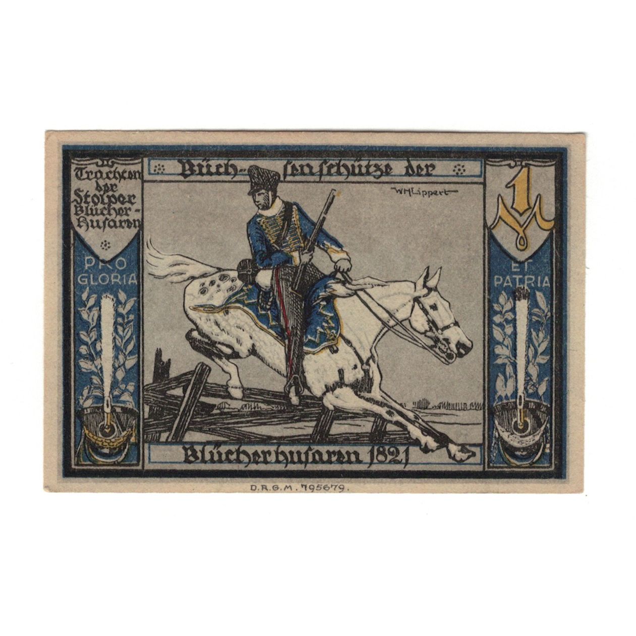 Banknote, Germany, Stolp Sparkasse der Stadt, 1 Mark, personnage, 1922
