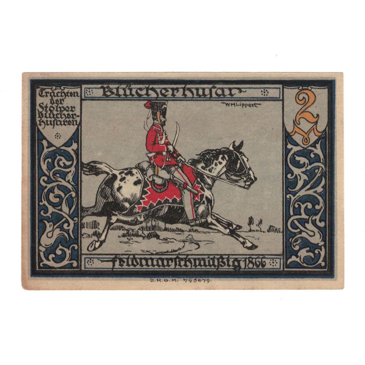 Banknote, Germany, Stolp Sparkasse der Stadt, 2 Mark, personnage, 1922