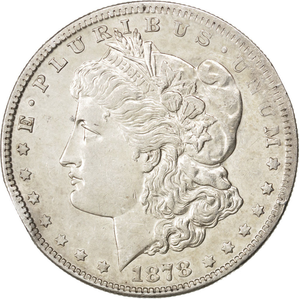 UNITED STATES, Morgan Dollar, Dollar, 1878, U.S. Mint, KM #110, AU(50-53),...