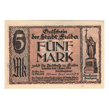 Banknote, Germany, Fulda Stadt, 5 Mark, Maison, 1919, 1919-02-01, UNC(65-70)