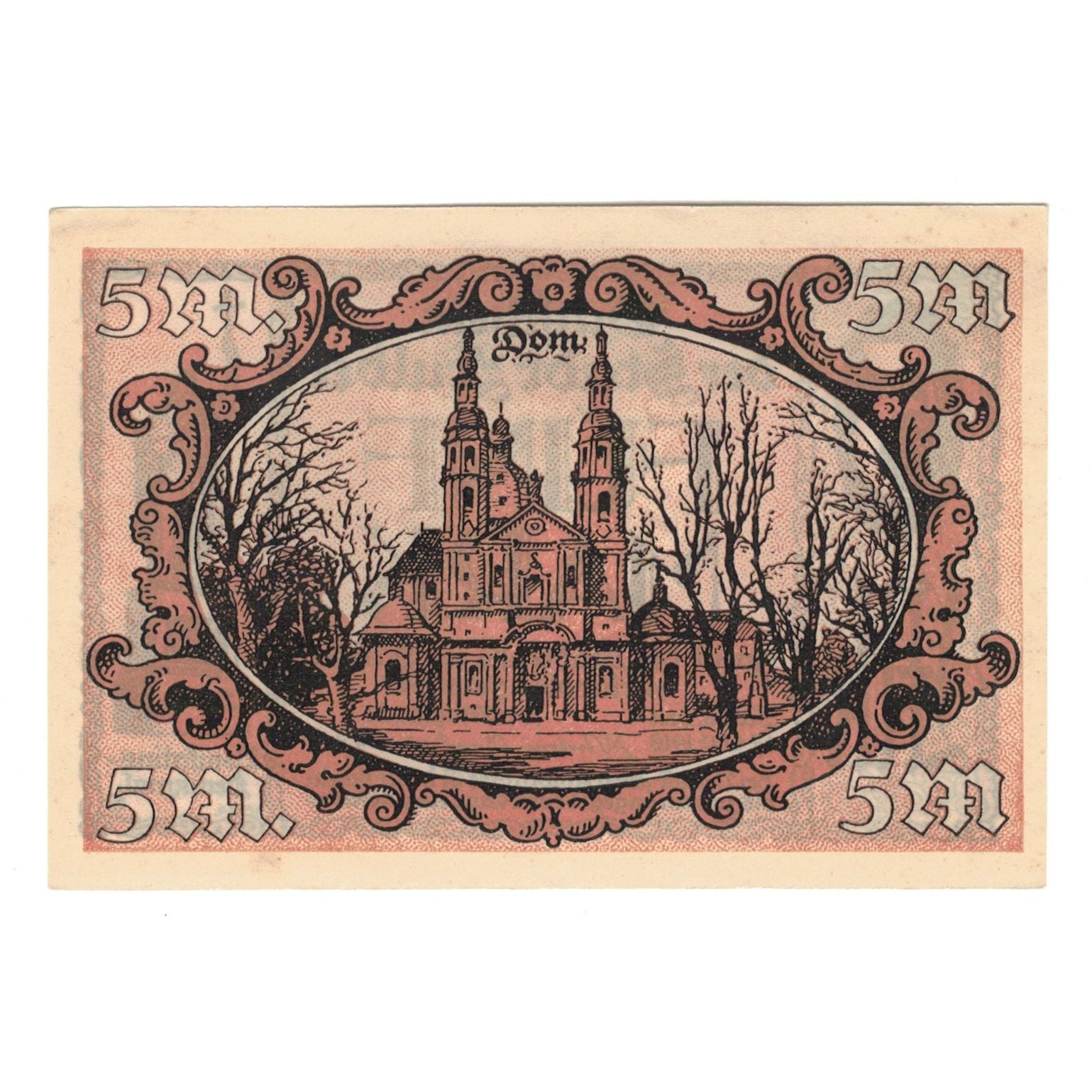 Banknote, Germany, Fulda Stadt, 5 Mark, Maison, 1919, 1919-02-01, UNC(65-70)