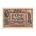 Banknote, Germany, Fulda Stadt, 5 Mark, maison 1, 1919, 1919-02-01, UNC(65-70)