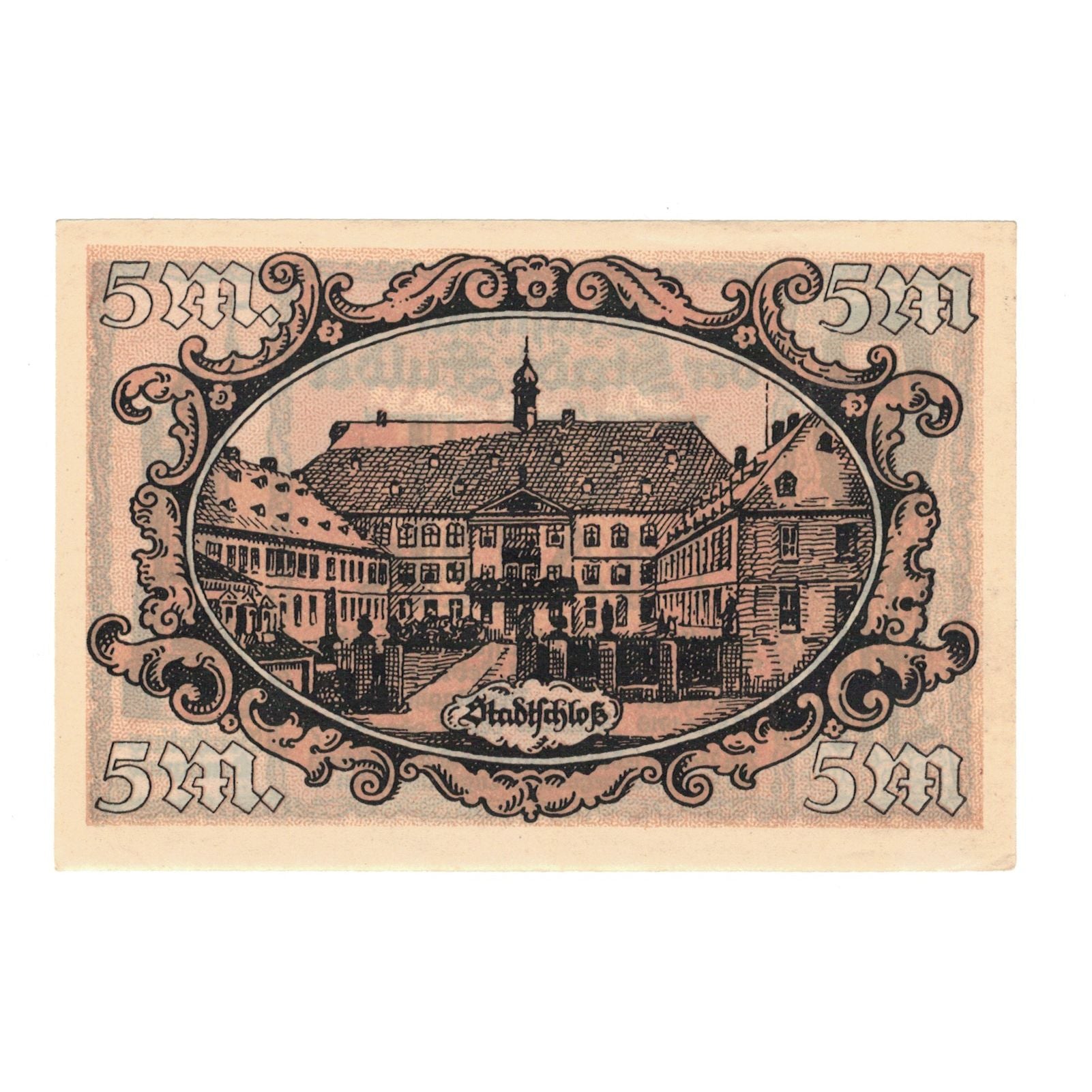 Banknote, Germany, Fulda Stadt, 5 Mark, maison 1, 1919, 1919-02-01, UNC(65-70)