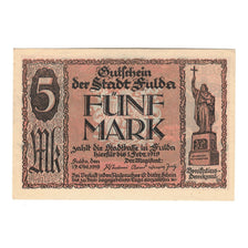 Geldschein, Deutschland, Fulda Stadt, 5 Mark, escalier, 1919, 1919-02-01, UNZ