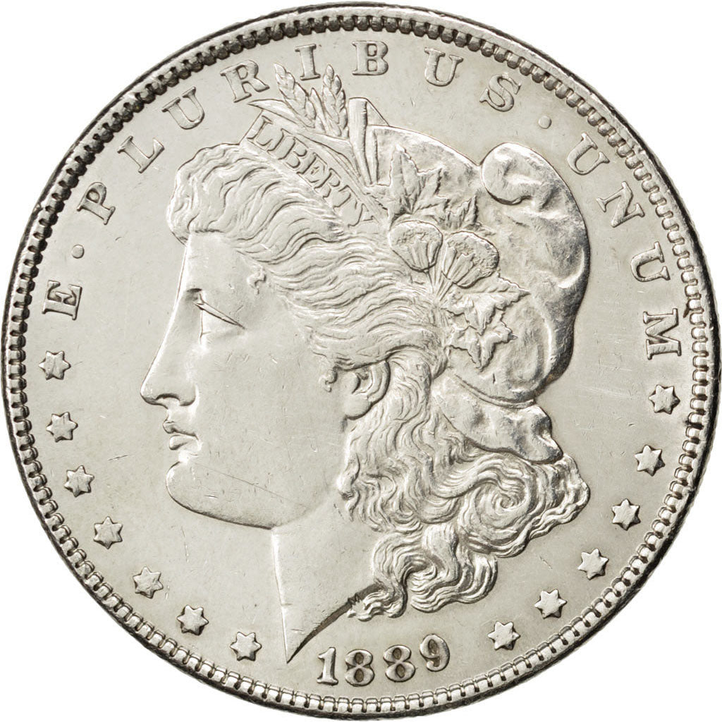 UNITED STATES, Morgan Dollar, Dollar, 1889, U.S. Mint, KM #110, AU(55-58),...