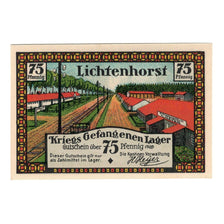 Banconote, Germania, Lichtenhorst, 75 Pfennig, locomotive, FDS, Mehl:797.1