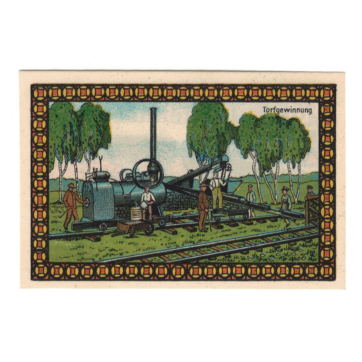 Banconote, Germania, Lichtenhorst, 75 Pfennig, locomotive, FDS, Mehl:797.1
