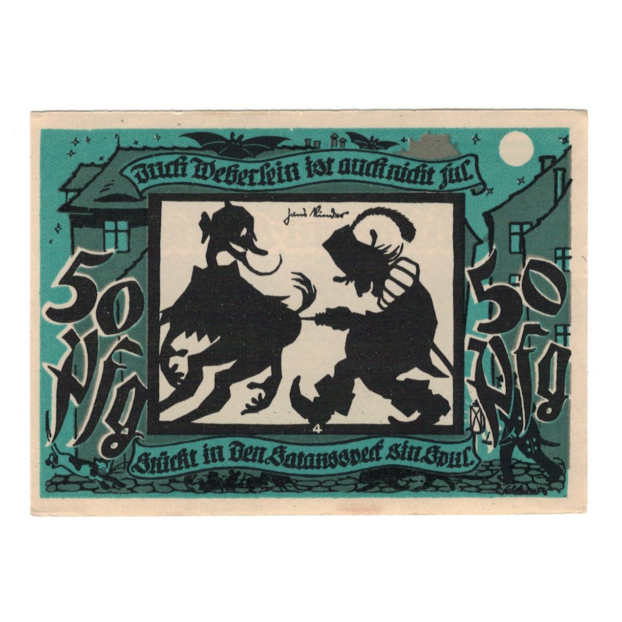 Banknote, Germany, Lichtenstein Callnberg, 50 Pfennig, personnage 2, 1921