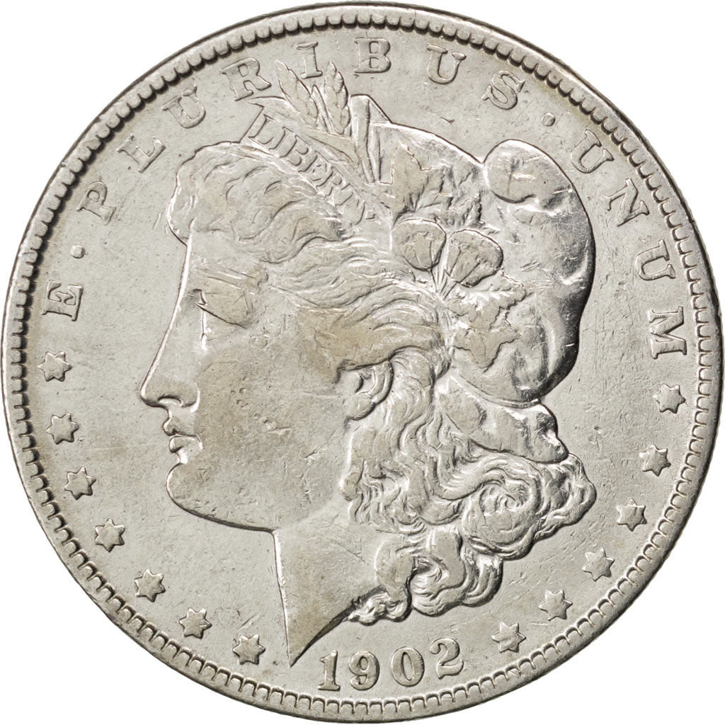 UNITED STATES, Morgan Dollar, Dollar, 1902, U.S. Mint, KM #110, EF(40-45),...