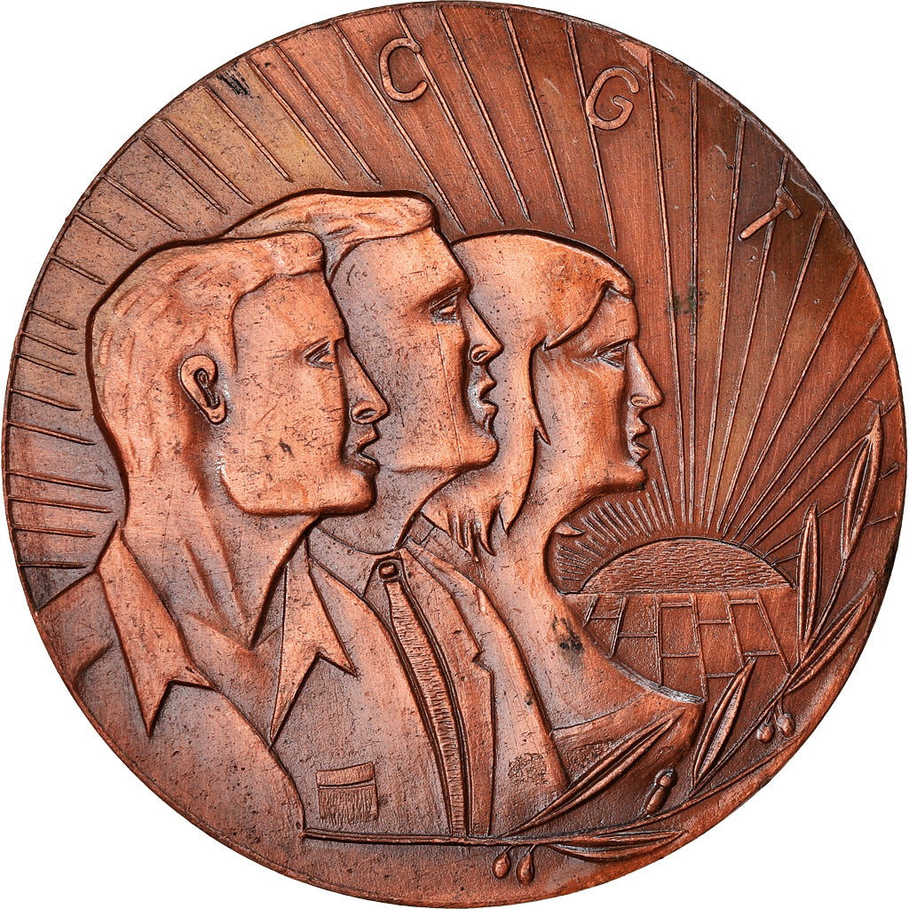 France, Medal, Syndicat, CGT, AU(50-53), Bronze