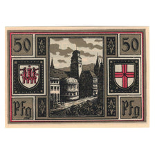 Banknote, Germany, Freiburg i. Br. Stadt, 50 Pfennig, Batiment, 1921
