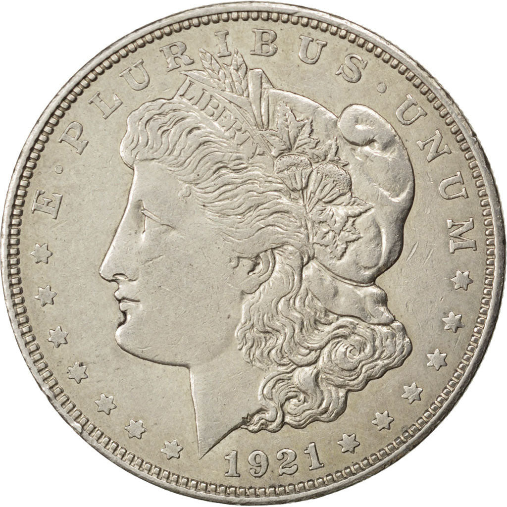 UNITED STATES, Morgan Dollar, Dollar, 1921, U.S. Mint, KM #110, AU(50-53),...